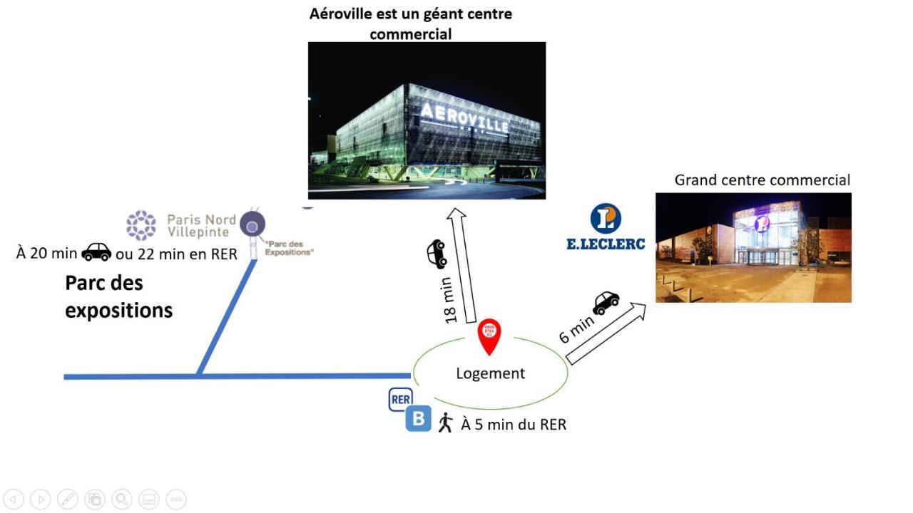 A 5Mn De La Gare Entre Paris, Disneyland & Asterix Вилпаризи Екстериор снимка